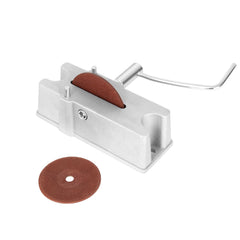 JURPLIX front view showing compact grinder and stable base for precise filing