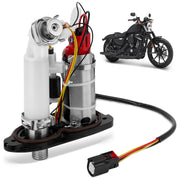 JURPLIX front view of fuel pump showing mounting and fit for Sportster