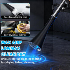JUSTHERE two nozzles and five brushes laid out for versatile detailing