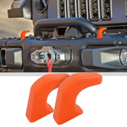 JWWY front bumper tow hook cover fits flush and protects the hook