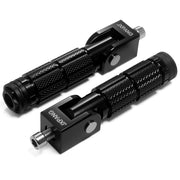 JXPANG front view of assembled foot pegs showing sleek profile and improved stability