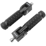 JXPANG front view footpegs showing sturdy platform and sleek black finish benefit stability