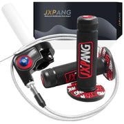 JXPANG front assembly view showing compact quick-twist throttle for easy control