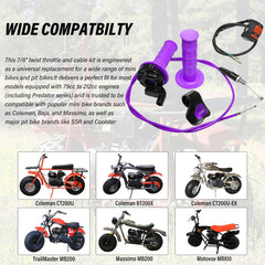JXPANG throttle installed on 7/8" handlebar demonstrating correct mounting