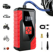JXTKD front view showing compact pump and benefit of portable inflation