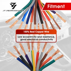 JY PERFORMANCE connector ends closeup illustrating durable terminals and corrosion resistance