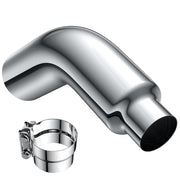 JY PERFORMANCE front view of elbow showing inlet and outlet, adds polished look