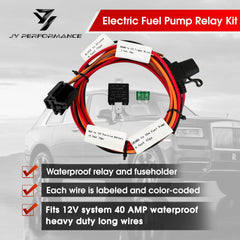 JY PERFORMANCE close-up of waterproof 40A relay housing ensuring reliability