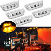 JZYZQBX front-mounted 9LED amber cab marker light showing clean roof fit and improved visibility