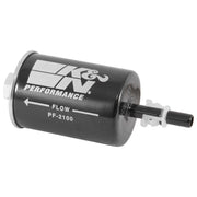 K&N front canister view showing durable steel body and clear fitment benefit