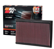 K&N filter front view showing shape and fit for quick install