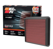 K&N front packaging showing part 33-5118 and quick installation benefit