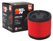 K&N front packaging KNE-0634 showing model and long-life benefit