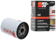 K&N HP-2009 front view showing label and durable canister, quick identification benefit
