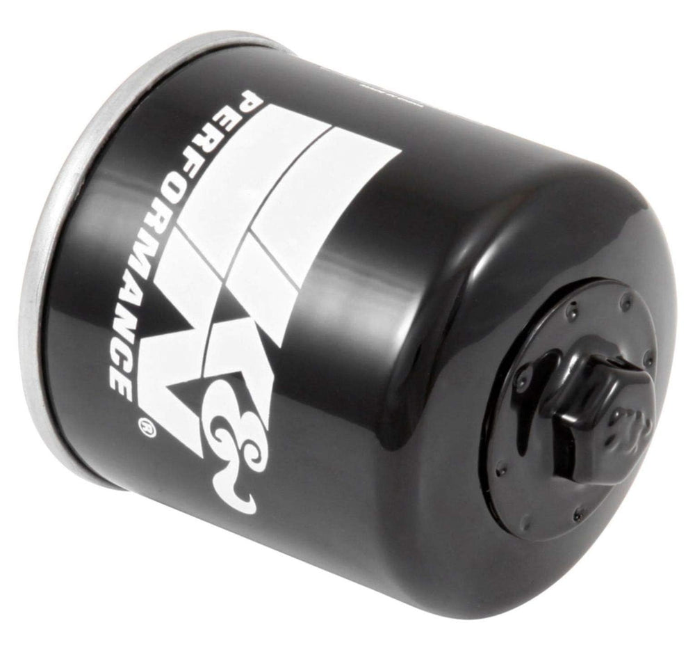 K&N KN-204-1 front view showing compact design and durable finish for easy replacement