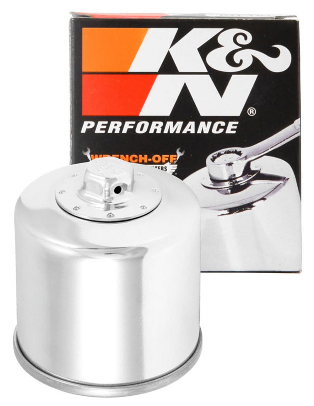 K&N KN-204C front view showing robust canister and fitment benefits