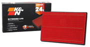 K&N KNX-2247 front packaging showing model and fitment, clear fitment benefit