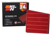 K&N KNX-5065 front packaging showing fitment and benefit of extended life