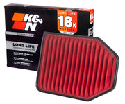 K&N front view of KNA-2364 filter showing full shape and fit benefits