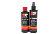 K&N front packaging of cleaning kit showing included parts and benefits