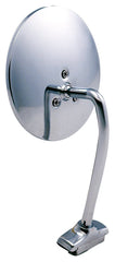 K Source chrome front mount mirror showing polished housing and improved visibility