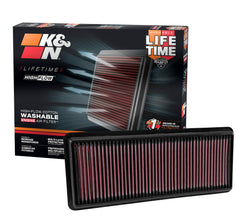 K&N front view of filter showing shape and fitment benefit