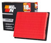 K&N front packaging KNA-2409 showing model and long-life benefit