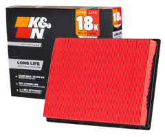 K&N front packaging KNA-2409 showing model and long-life benefit