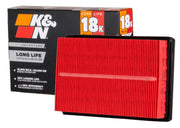 K&N front view showing filter shape and fit for quick installation