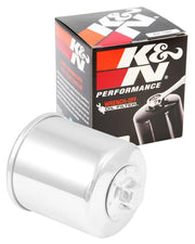 K&N KN-138C front view showing durable canister and threads for reliable fitment
