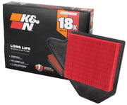K&N KNA-2462 front packaging showing part fit and durability benefit