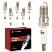 KacuYelin front packaging set of 6 spark plugs showing contents and part benefit