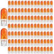 Kadiby 100-pack amber 194NA bulbs front pack view shows bulk supply benefit