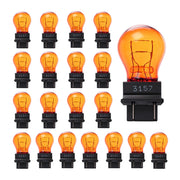 Kadiby front packaging showing 20 amber 3157NA bulbs and durability