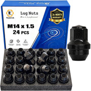 Kadrick front packaging showing 24-piece lug nut set and fitment benefits