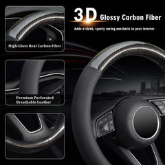 KAFEEK carbon fiber texture close-up offering cool-touch benefit