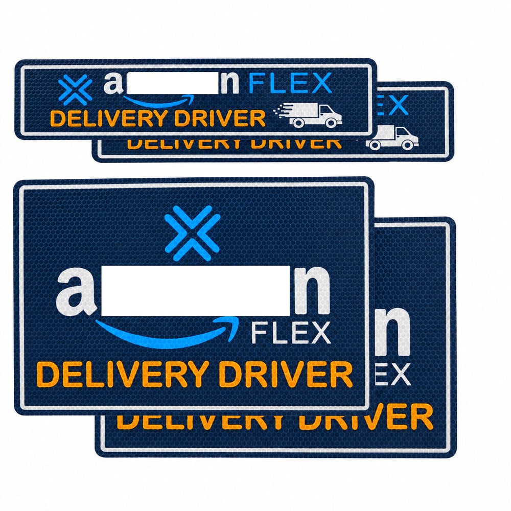 Kahedincy front view of magnet sign showing bold driver ID and quick recognition