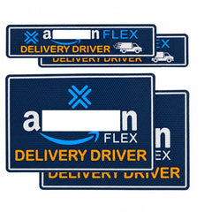 Kahedincy front view of magnet sign showing bold driver ID and quick recognition