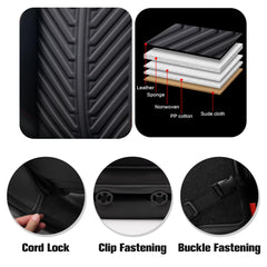 Kaisaatti rear seat fit showing 40/60 split compatibility benefit