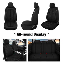 Kaisaatti rear seat with reserved buckle openings for easy access and safety benefit