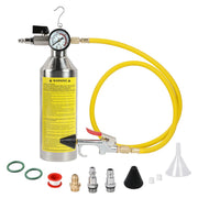 KAISAL front view of flush kit showing compact durable canister, clear identification
