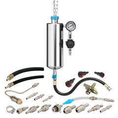 KAISAL front view of 1000ml cleaner showing tank and carry handle, clear tool benefit