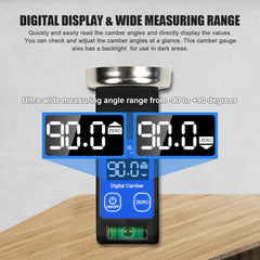 KAISAL camber gauge positioning bubble centered for improved alignment accuracy