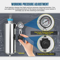 KAISAL hose connected to coupler demonstrating secure connection and leak prevention benefit