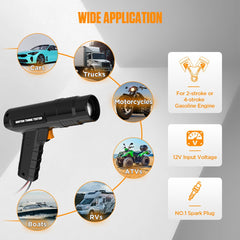 KAISAL inductive sensor clip close-up slides onto spark lead for safe detection