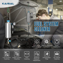 KAISAL pressure gauge and rotary knob close-up for accurate pressure control benefit