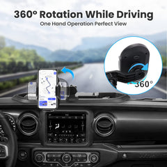 Kaishengyuan phone mounted portrait view showing clear navigation visibility and safe placement