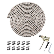 KAMIER front packaging showing chain kit and included tools for easy replacement