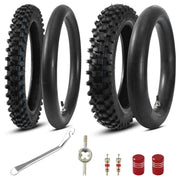 KAMIER front tire 60/100-14 showing tread and improved grip