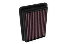 K&N close-up of cotton media displaying high-flow filtration advantage